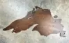 Lake Superior custom cut out wall sign
