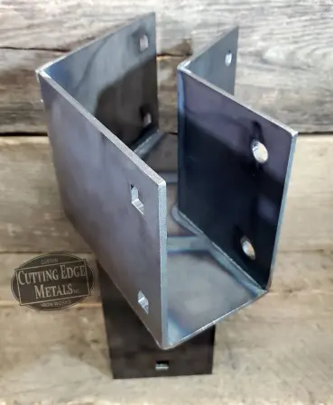 Hex Post Girder Steel Coat Bracket
