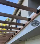 Angled joist hanger full flange white customer roof