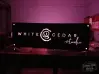 White Cedar Red Violet Led Sign
