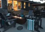 Custom gas outdoor fire pit