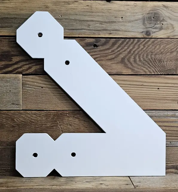 Satin White Painted Bracket