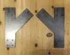 Two T-beam bracket custom angle