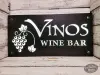 Vinos Wine Bar Led White Sign