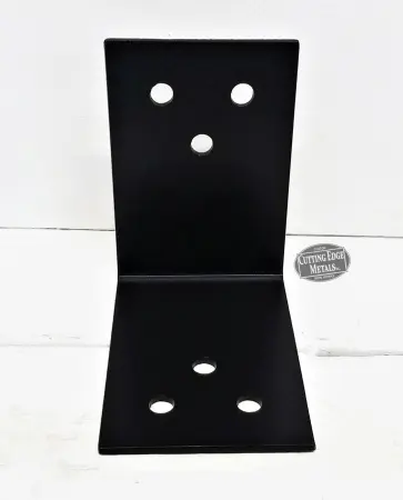 Black - L Angle Timber Brackets