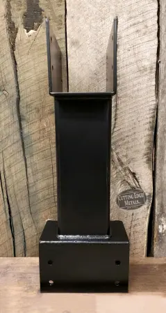 Standoff Post to Beam Timber Bracket Black