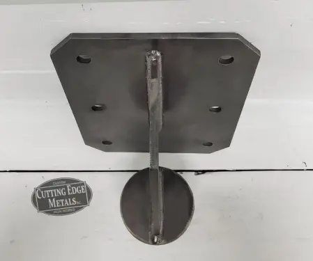 Facemount Round Log Knife Plate Steel Facemount Round Log Knife Plate Steel