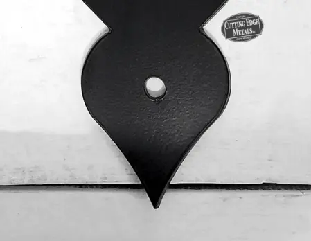 Black painted down - Spaded T Bracket or Flat T Bracket with Spaded Ends - Timber Frame Black painted down - Spaded T Bracket or Flat T Bracket with Spaded Ends - Timber Frame