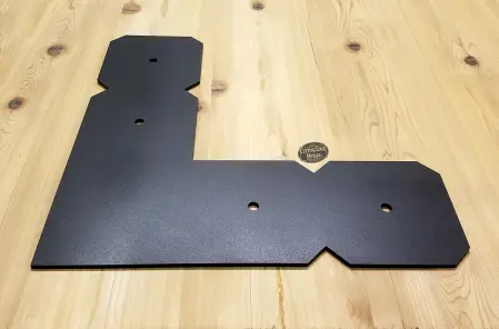 Black - Double Cropped L-Shaped Beam Bracket - bottom