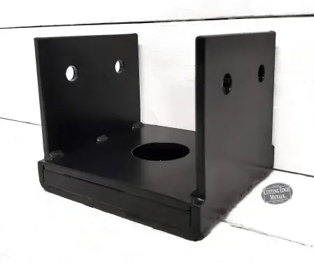 Uplift Post Base Bracket Black Powder Coat Custom