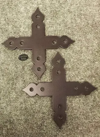 brown powder coat fram - Spaded X Shaped Bracket or Flat X Bracket with Spaded Ends - Timber Frame