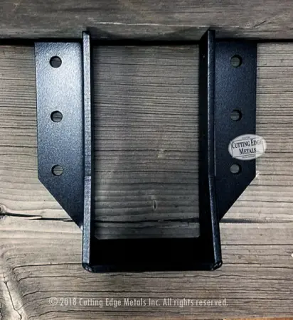 JHCB-10 Black Cropped Bottom Joist Hanger