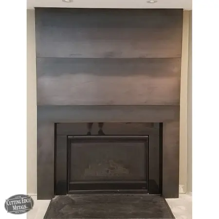 Stacked steel surround close up