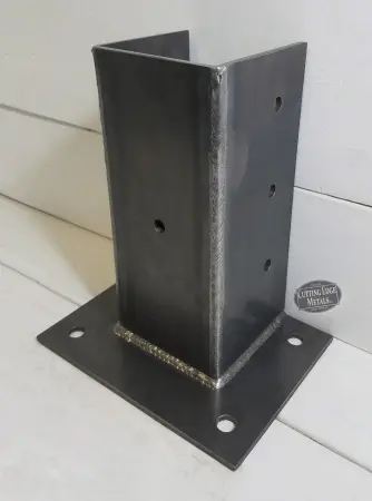 3 - Sided Wood Post Base Brackets