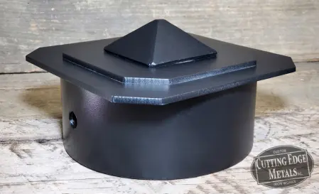 Diamond Finial Post Cap – Round Log