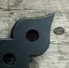 black powder coat Spaded X Shaped Bracket or Flat X Bracket with Spaded Ends - Timber Frame