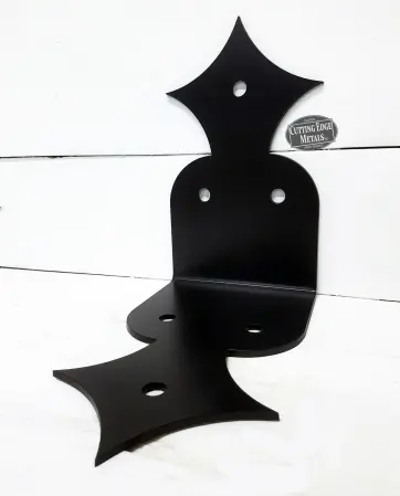 Black - Bent and forward facing Bia Finial L Angle Beam Bracket Black - Bent and forward facing Bia Finial L Angle Beam Bracket