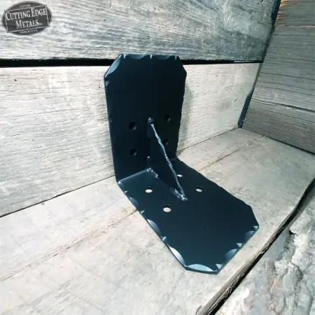 Hammered Gusseted L-Angled Timber Brackets