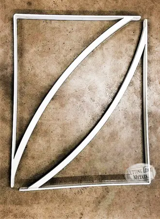 Reinforced - White Painted top view - L Angle Gusseted Steel Support Bracket