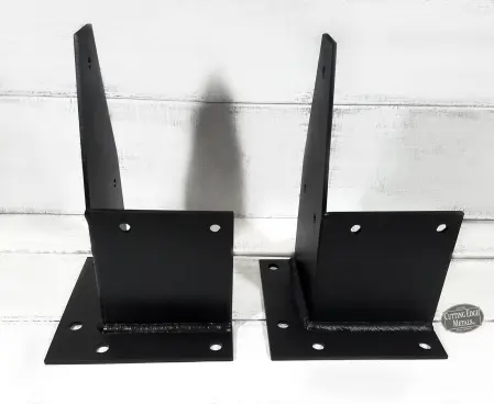 Post Cap Decorative Timber Brackets Black