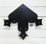 Bia finial black timber roof peak bracket