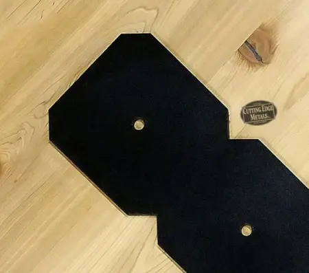 Black - 5-Legged Flat Beam bracket - double - cropped -close up