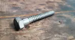 1/2 by 4 inch unfinished hex lag screw