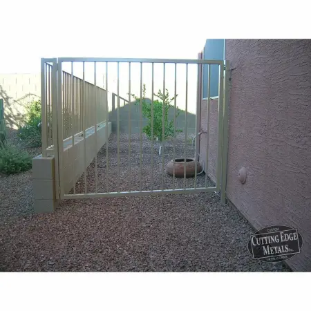 White Basic Metal Fence Panels