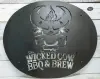 Wicked Cow BBQ Dark Steel Sign