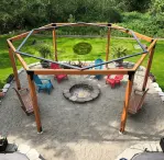 Black hex post or grinder bracket