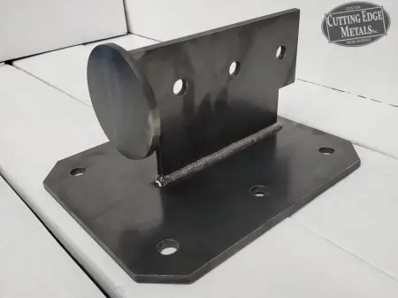 Facemount Round Log Knife Plate Steel Facemount Round Log Knife Plate Steel