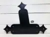 Black powder coated - Bia Finial Angled T-Bracket