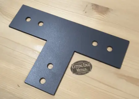 black-powder - right side - "T" Bracket Timber Connector / Flat "T" Bracket - Timber Frame
