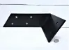 Side leaning - Black - Powder coated Rafter L Angle Bracket with an Angle - Flat Side leaning - Black - Powder coated Rafter L Angle Bracket with an Angle - Flat