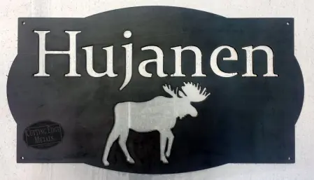 Custom Family Sign With Moose