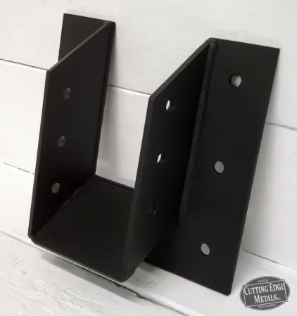 Black-powder coat curbside Angled Joist Hangers – Full Flange