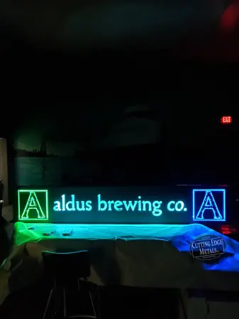 Aldus Brewing Co Backlit Led Sign