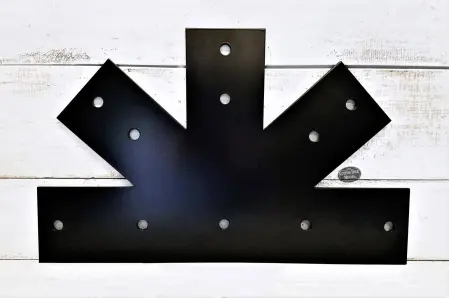 BB-5L Custom - pointy corner - Beam Connecting Truss Center Bracket - 5 Leg