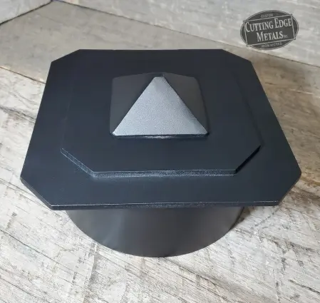 Diamon Finial Post Cap Round Log