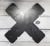 Steel - Custom X-Shaped Beam Bracket - Double Crop Steel - Custom X-Shaped Beam Bracket - Double Crop