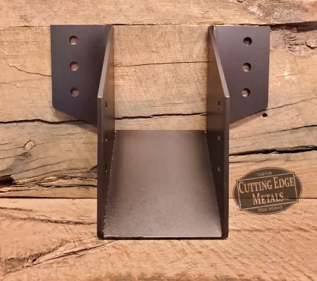 Brown-powder coated Angle Cropped Bottom Joist Hangers