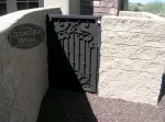Cut scrolls custom ornamental gate