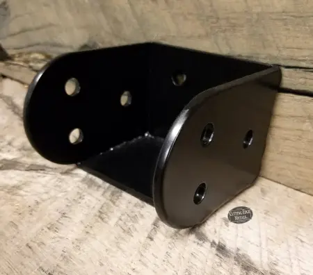 Black - painted Joist Hangers – Rounded with Inside Flange