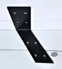 Hanging - Black - Powder coated Rafter L Angle Bracket with an Angle - Flat Hanging - Black - Powder coated Rafter L Angle Bracket with an Angle - Flat