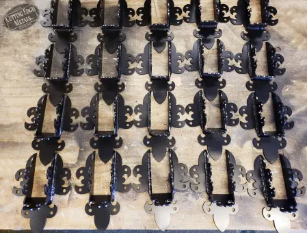 Front - Decorative Joist Hangers with Le fleur de Lis