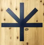 Custom powder coat six legged flat beam bracket