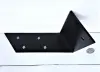 Over Head - Flat - Sideways Hanging - Black - Powder coated Rafter L Angle Bracket with an Angle - Over Head - Flat - Sideways Hanging - Black - Powder coated Rafter L Angle Bracket with an Angle -