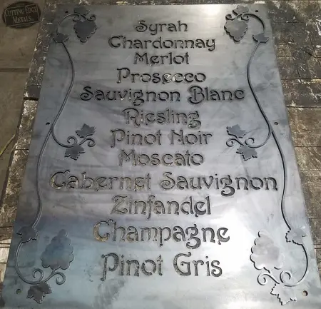 Custom Wine Names Sign